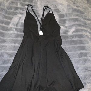 Flowy black dress